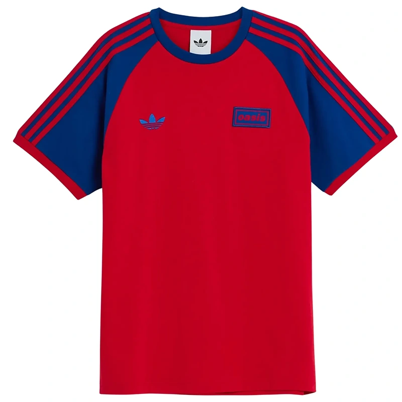 Adidas Oasis Tour Stripes Red T-Shirt