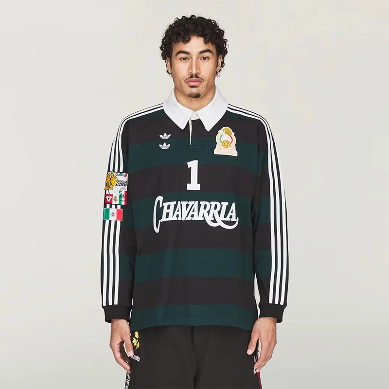 Adidas x Chavarria LS Rugby Shirt - Image 3