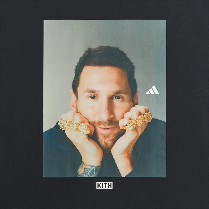 Adidas x Kith & Messi Football Graphic T-Shirt - Image 4