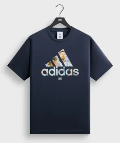 Adidas x Kith & Messi Night Navy Football Graphic Tee