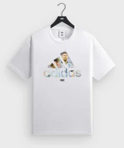 Adidas x Kith & Messi White Football Graphic Tee