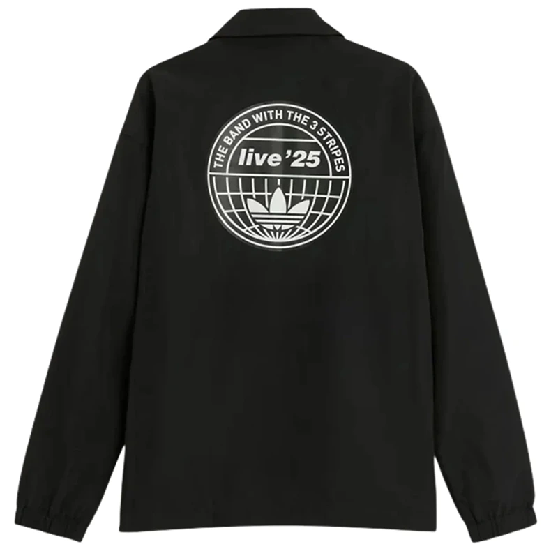 Adidas x Oasis Tour Coach Black Jacket - Image 2