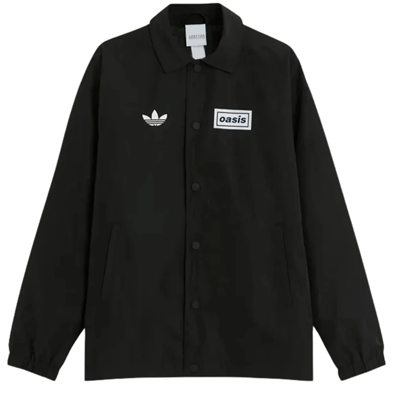 Adidas x Oasis Tour Coach Black Jacket