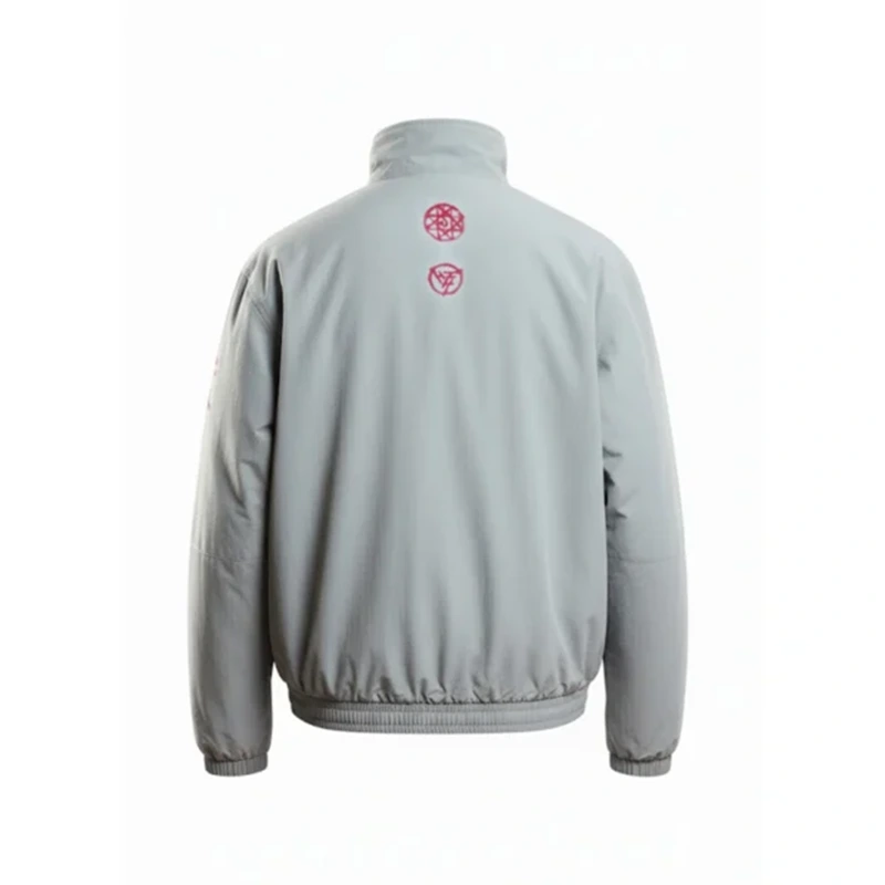 Alphonse Windbreaker Grey Jacket - Image 3