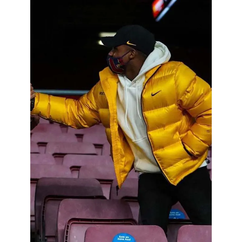 Ansu Fati Yellow Puffer Jacket - Image 2