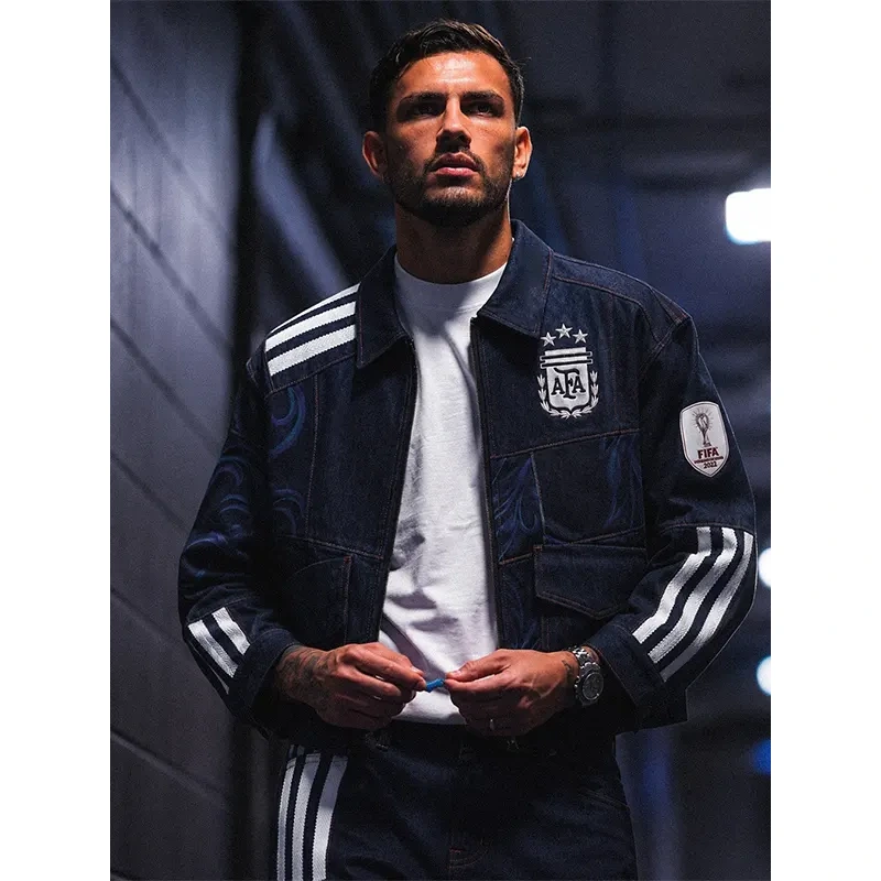 Argentina World Cup Denim Sports Jacket - Image 3