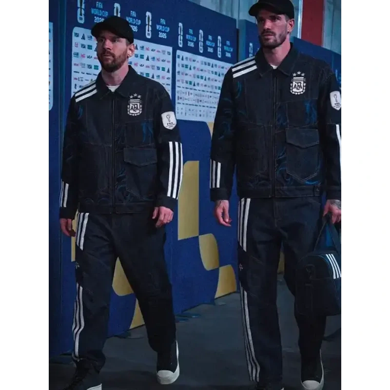 Argentina World Cup Denim Sports Jacket - Image 4