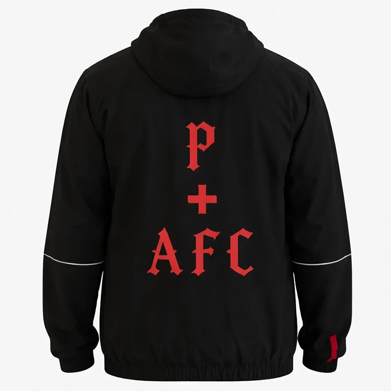 Arsenal Adidas Places+Faces Black Jacket - Image 2