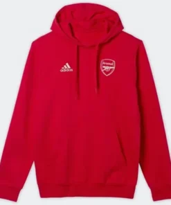 Arsenal Red Pullover Fleece Hoodie
