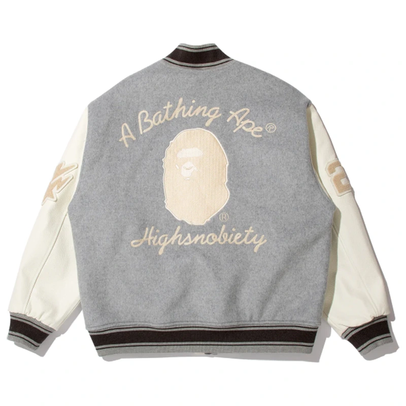BAPE X HIGHSNOBIETY Varsity Jacket - Image 3
