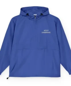 BTS Keep Swimming Anorak Dark Blue Jacket