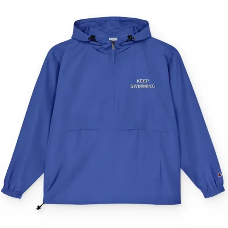 BTS Keep Swimming Anorak Dark Blue Jacket