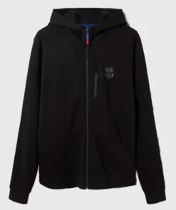 Barca FC Shield Hoodie Black Jacket