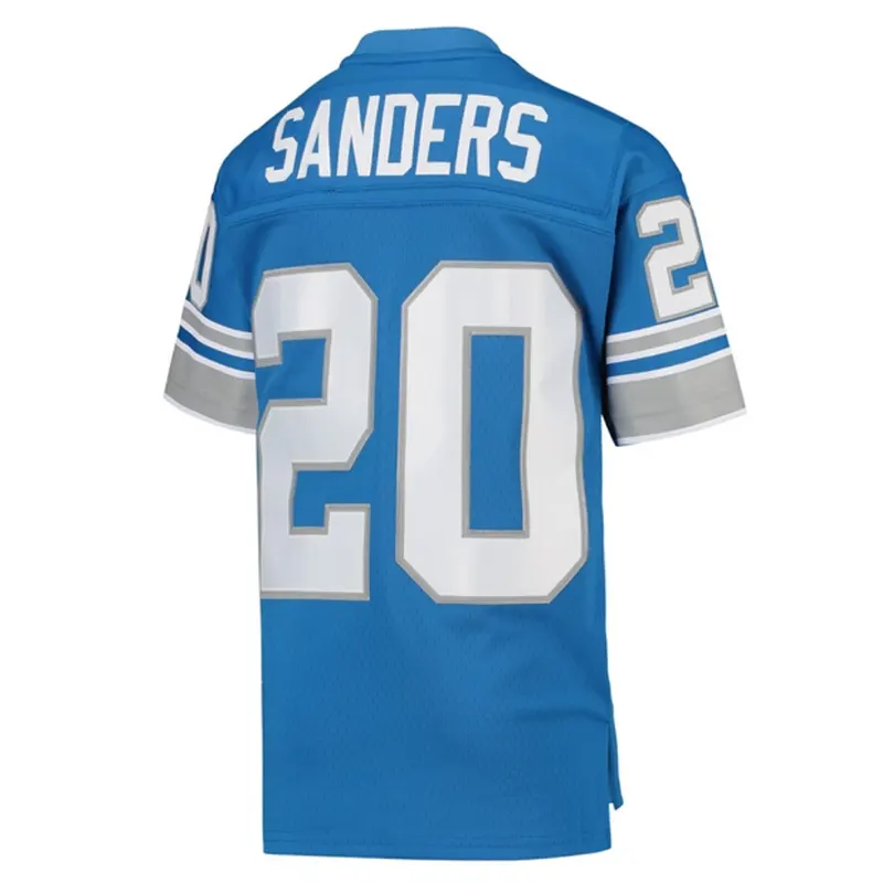 Barry Sanders Detroit Lions Mitchell & Ness Youth Legacy Jersey – Blue - Image 2