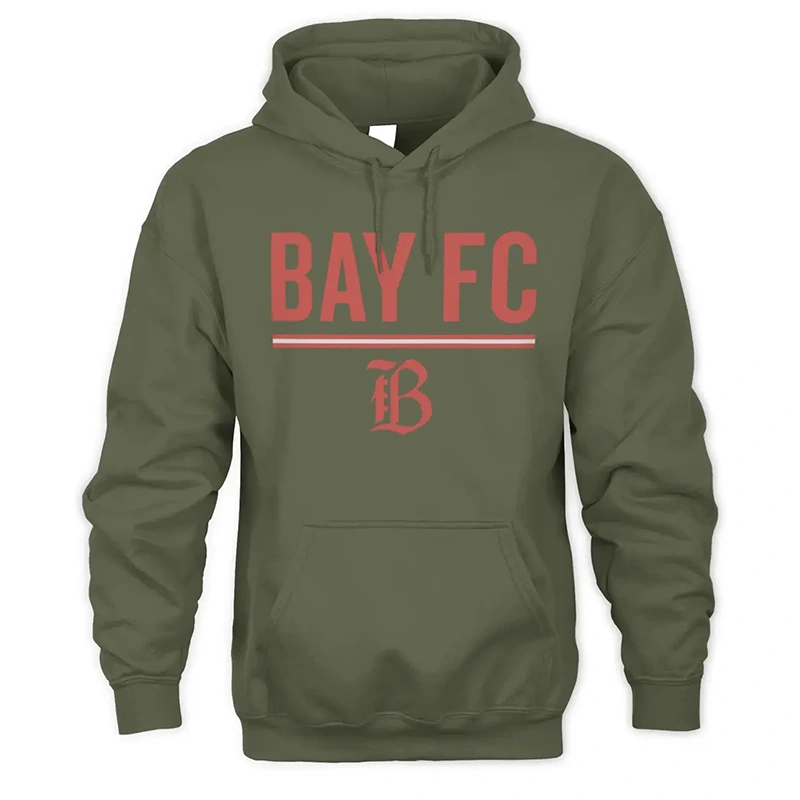 Bay FC Shop Unisex Military Green Hoodie