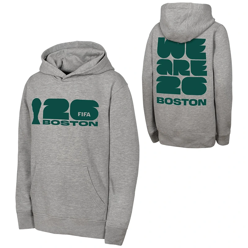 Boston 2026 World Cup Unisex Grey Hoodie