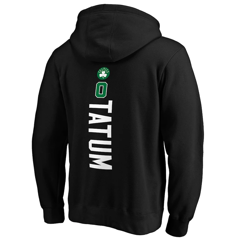 Boston Celtics Jayson Tatum Black Playmaker Name & Number Hoodie - Image 3