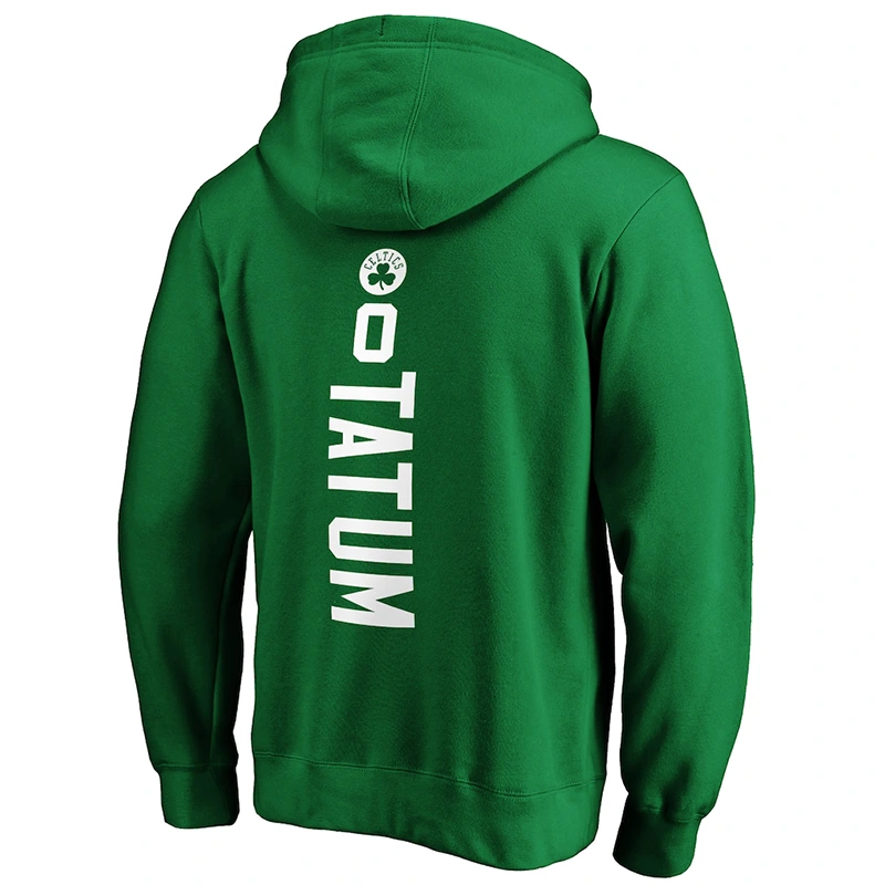 Boston Celtics Jayson Tatum Kelly Green Playmaker Name & Number Hoodie - Image 3