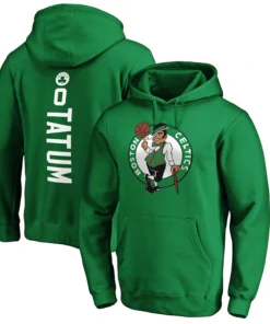 Boston Celtics Jayson Tatum Kelly Green Playmaker Name & Number Hoodie
