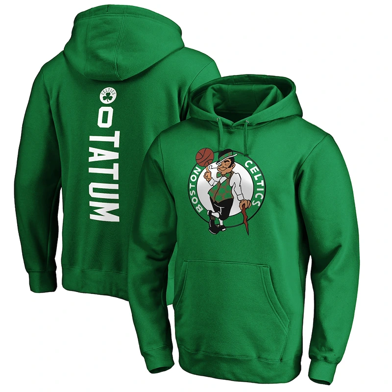 Boston Celtics Jayson Tatum Kelly Green Playmaker Name & Number Hoodie