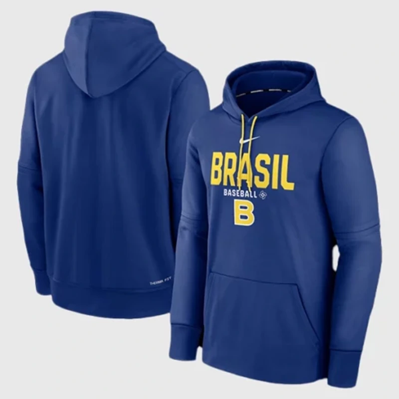 Brazil 2026 World Baseball Classic Blue Hoodie
