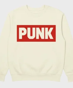 CM Punk White pullover Sweatshirt