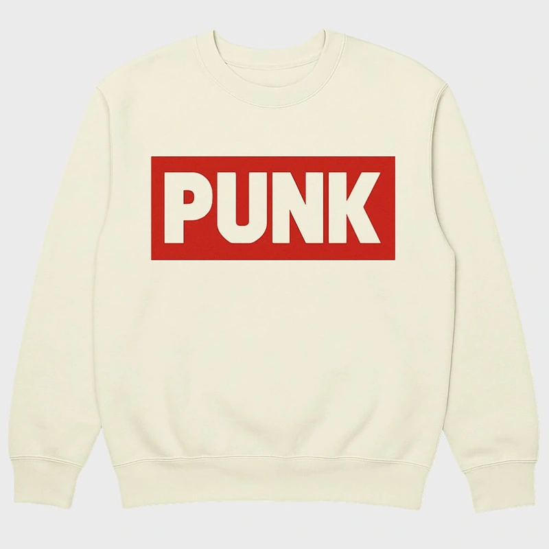 CM Punk White pullover Sweatshirt