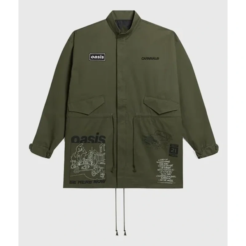 Carnival x Oasis Legendary Parka Green Jacket