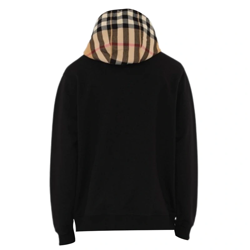Check Hood Cotton Hoodie - Image 3