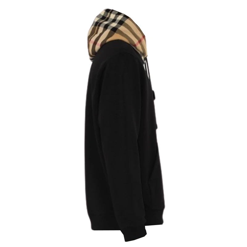 Check Hood Cotton Hoodie - Image 2