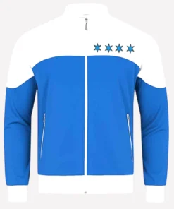 Cm Punk Fantastic Four Blue & White Jacket