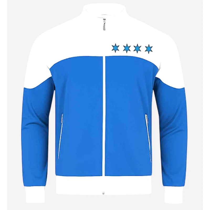 Cm Punk Fantastic Four Blue & White Jacket