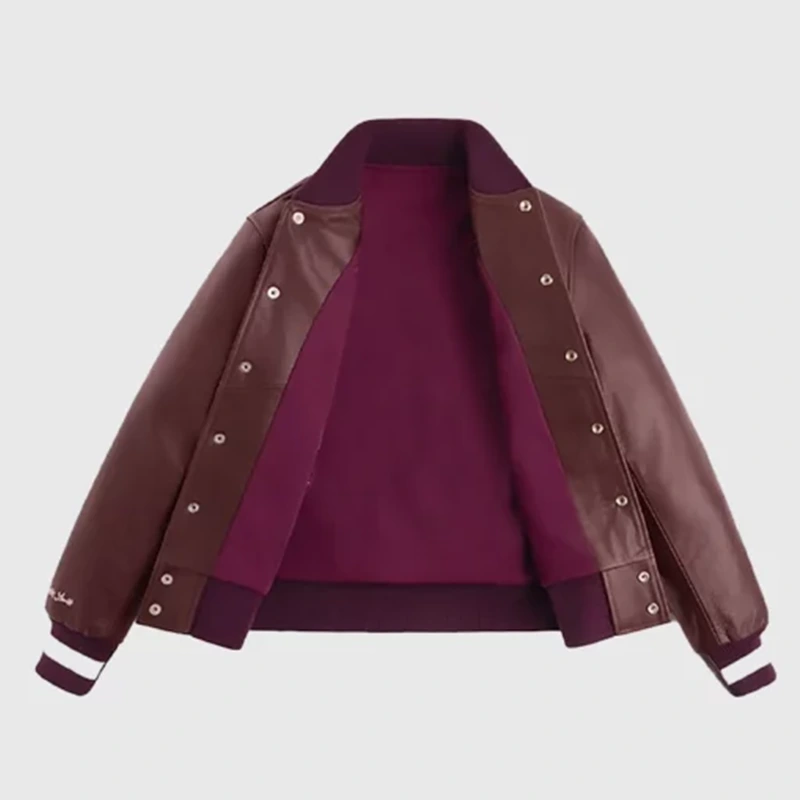 Coco Gauff New Balance 2025 US Open Leather Jacket - Image 4