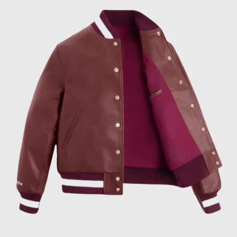 Coco Gauff New Balance 2025 US Open Leather Jacket - Image 5