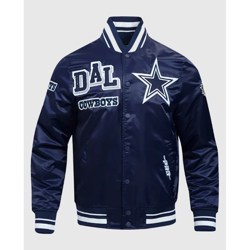 Dallas Cowboys Mashup Classic Rib Satin Jacket