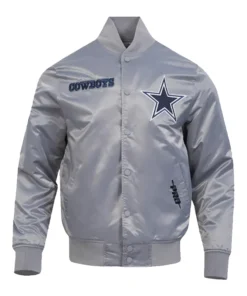 Dallas Cowboys Souvenir Satin Gray Jacket