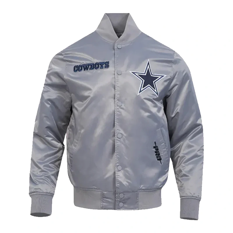 Dallas Cowboys Souvenir Satin Gray Jacket