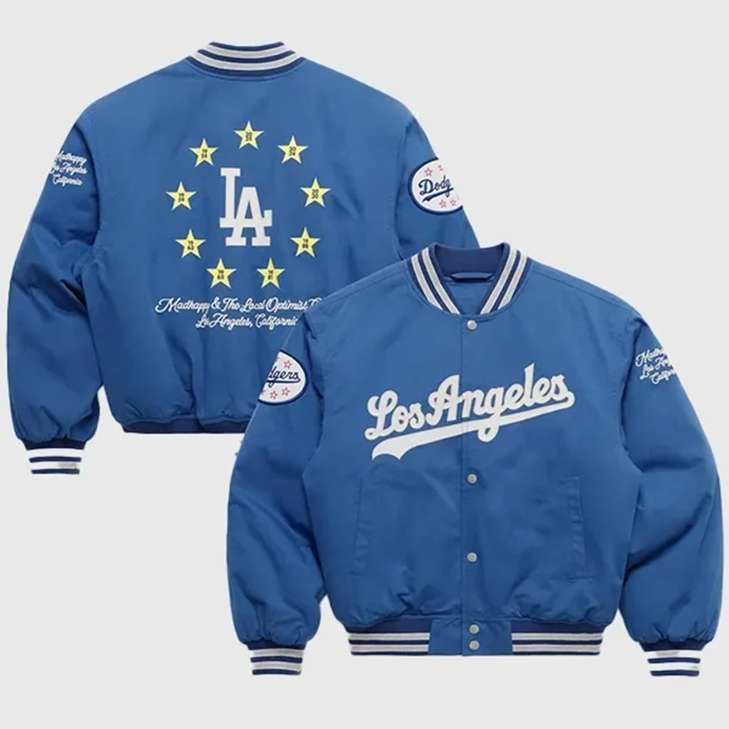 Dodgers Madhappy Royal World Series Varsity Jacket