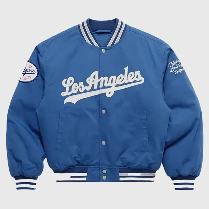 Dodgers Madhappy Royal World Series Varsity Jacket - Image 2