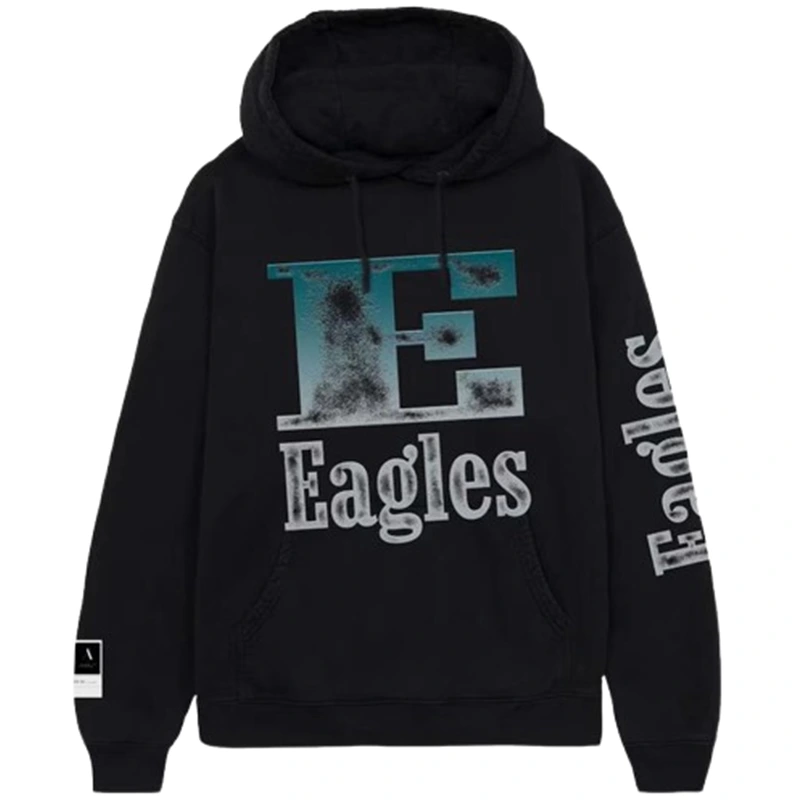 Eagles Aleali May x No Caller ID Black Stacked Hoodie