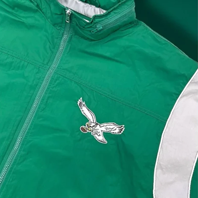 Eagles Kelly Green Full-Zip Sideline Jacket - Image 3
