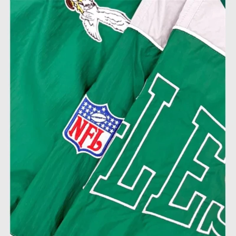 Eagles Kelly Green Full-Zip Sideline Jacket - Image 2