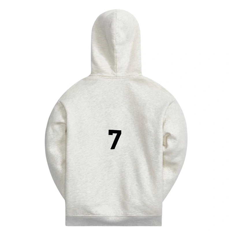 Essentials ABC Print Hooded White Sweatshirt - Image 2