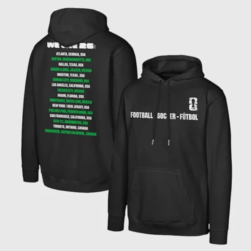 FIFA World Cup 2026 Graphic Black Hoodie