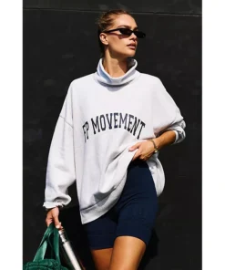 Free People Mock Neck Sweatshirt