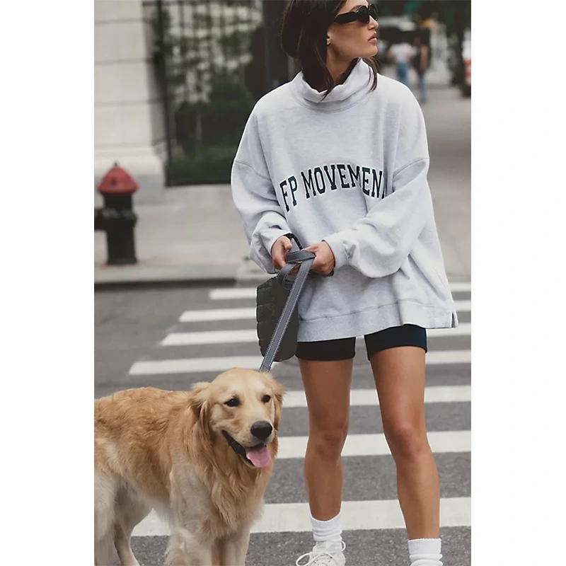 Free People Mock Neck Sweatshirt - Image 5