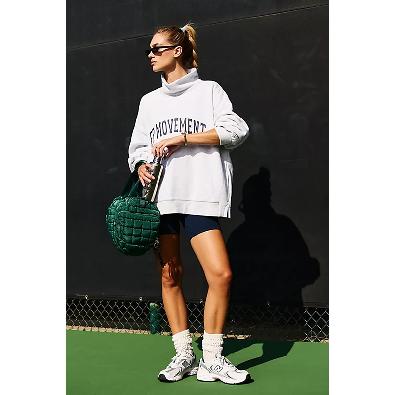 Free People Mock Neck Sweatshirt - Image 4
