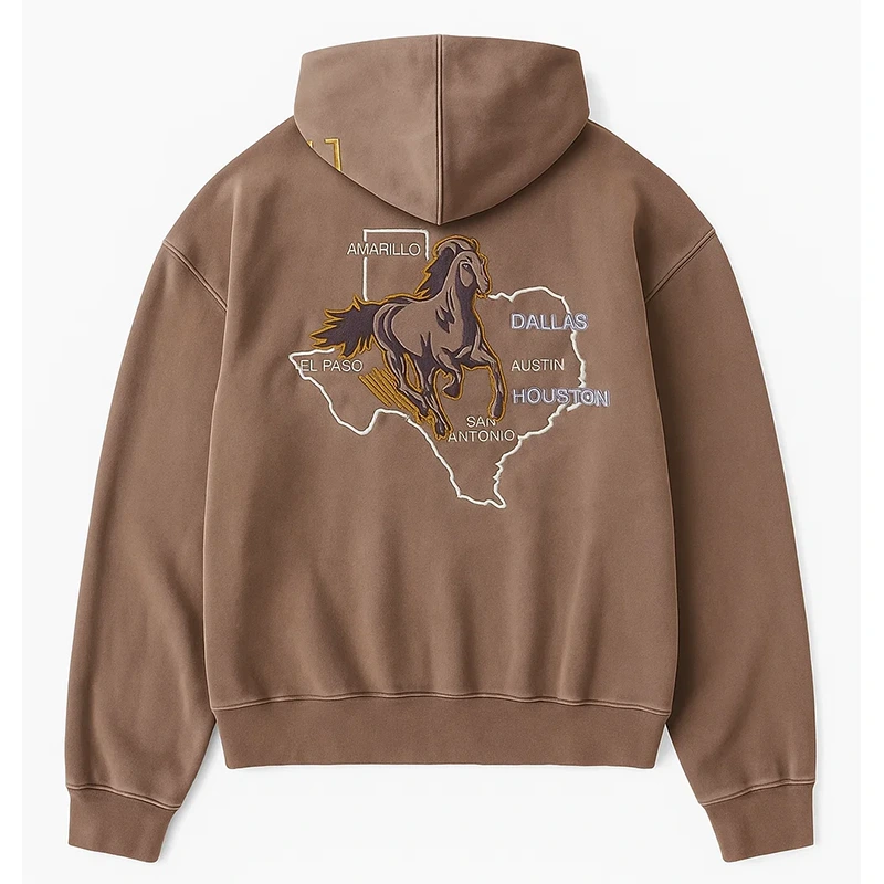 Gap Texas Brown Unisex Hoodie - Image 2