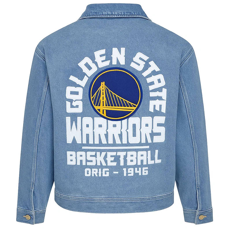 Golden State Warriors The Wild Unisex Denim Jacket - Image 2