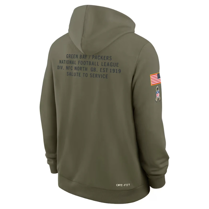 Green Bay Packers Salute To Service Hoodie - Image 2